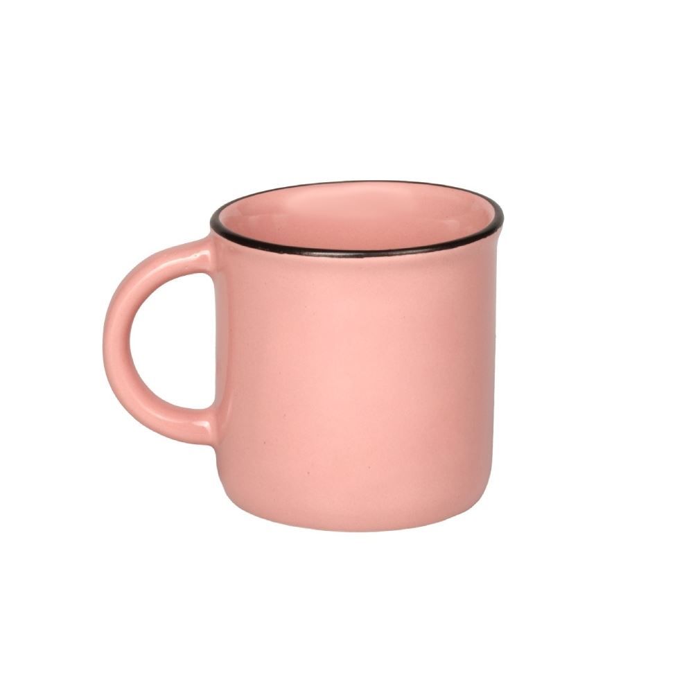Caneca De Cerâmica Vintage Lisa Havan Casa 210Ml - Rosa Fosco