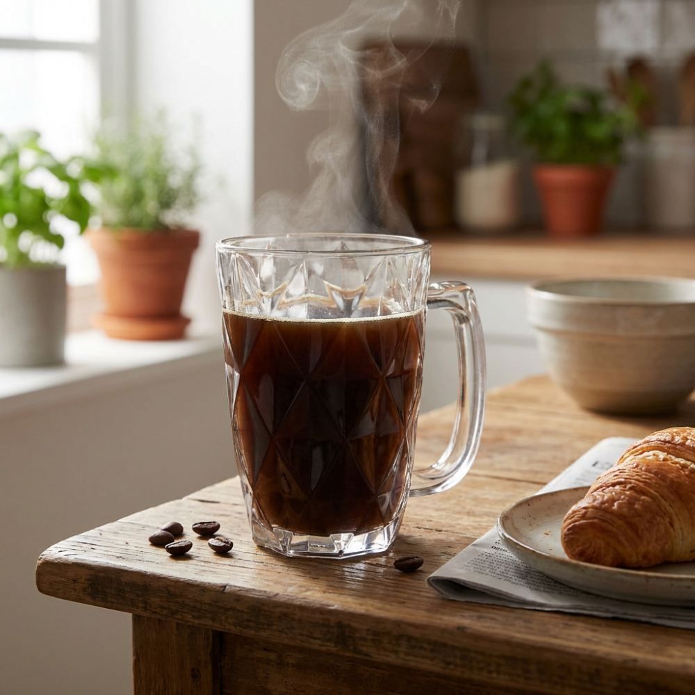 Caneca Diamond 320Ml Vidro Hauskraft - DIAMOND