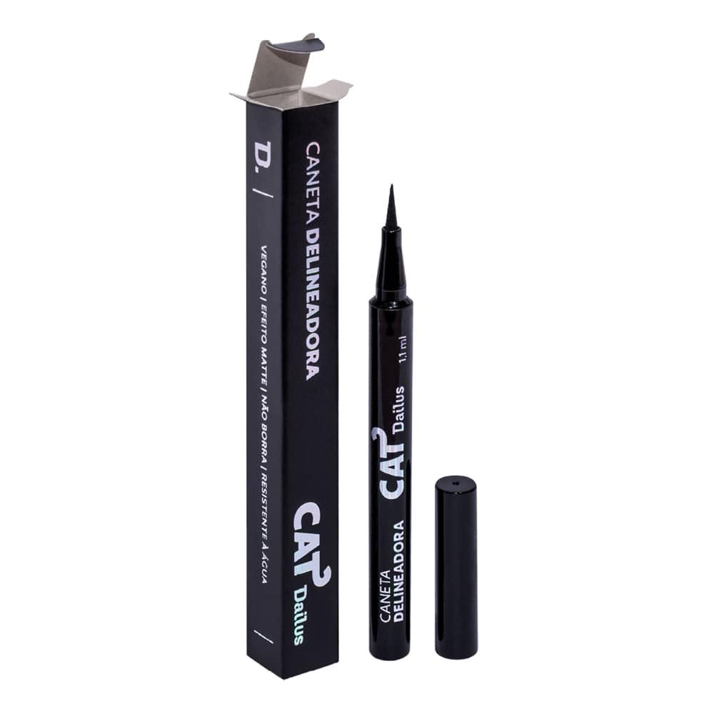 Caneta Delineadora Cat Preta Dailus - 1,1ml