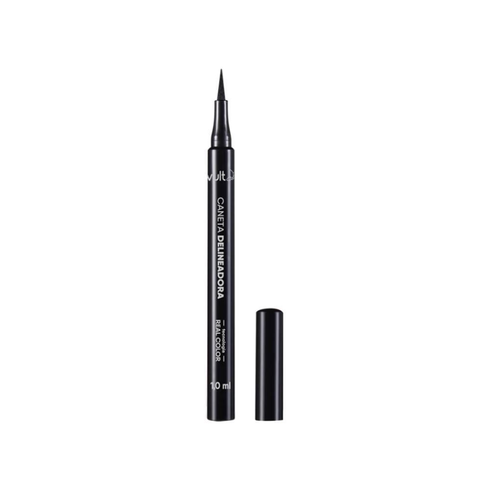 Caneta Delineadora Para Olhos Vult 1Ml  - Preto