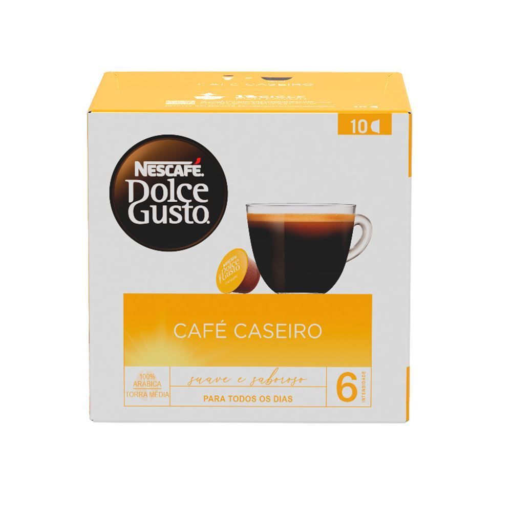 Cápsula De Nescafé Dolce Gusto Café Caseiro 80G Nestle - 10 Cápsulas