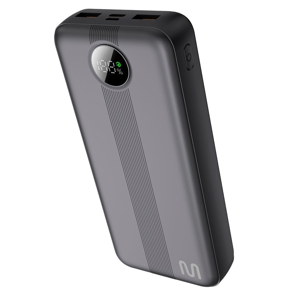 Carregador Portátil (Power Bank )  Display Lcd  20.000Mah Rápido
