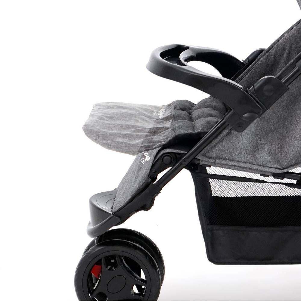 Carrinho De Bebê Delta 3 Rodas Voyage - Cinza Mescla