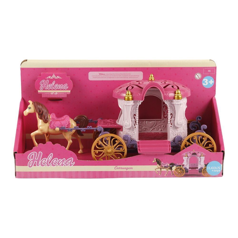 Carruagem Helena Havan Toys - Rosa