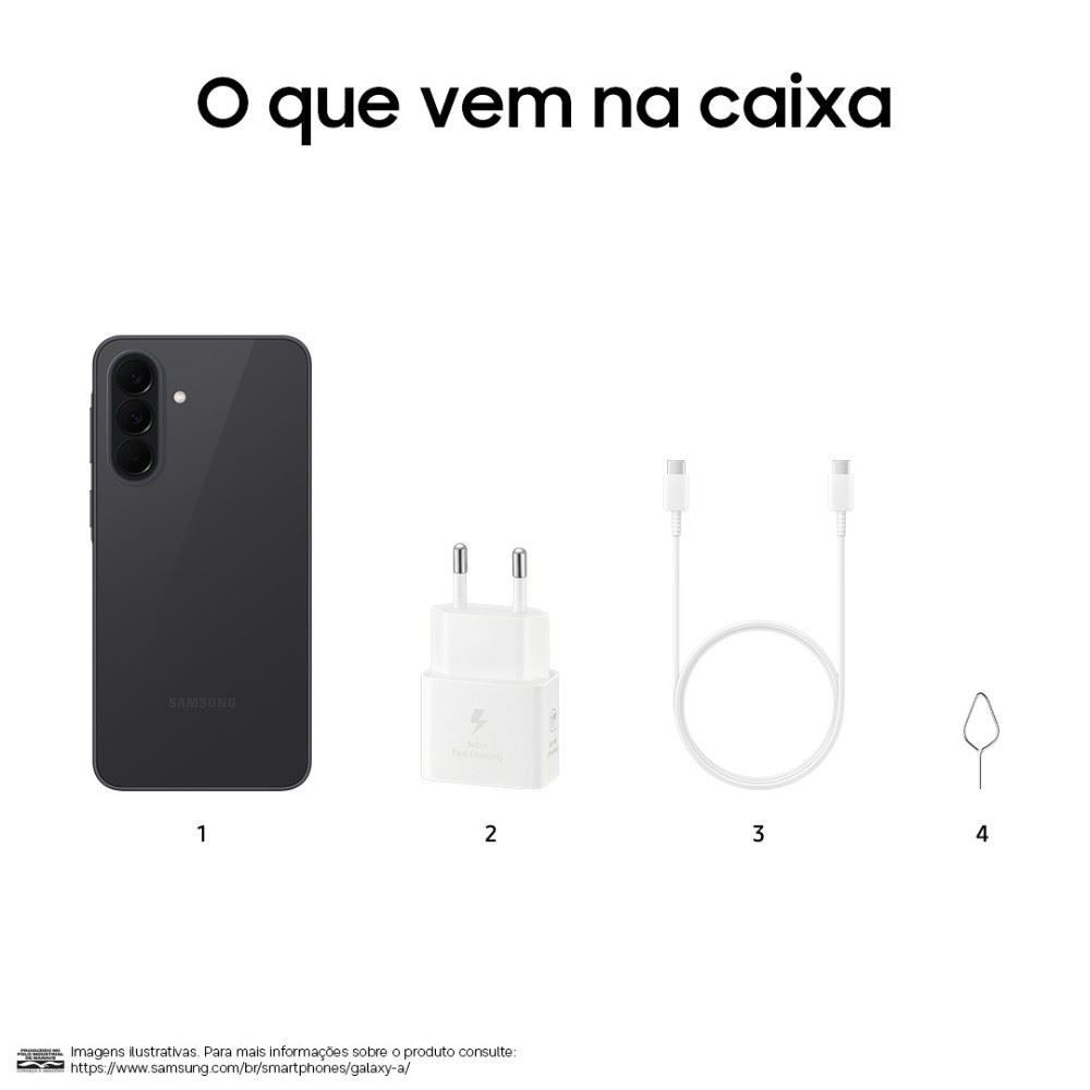 Celular Samsung Galaxy A37 5G 128Gb 6Gb Ram Câmera 50Mp Recursos Ai - Branco