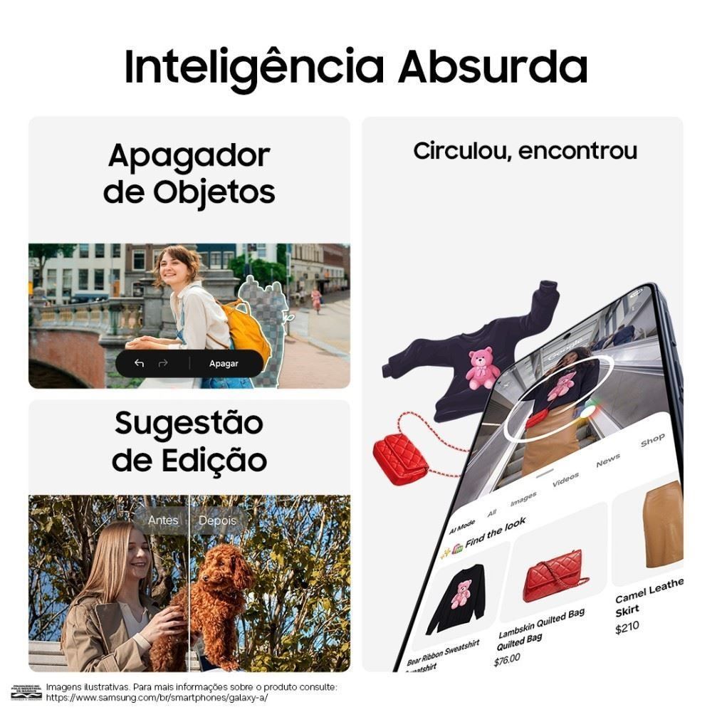 Celular Samsung Galaxy A37 5G 128Gb 6Gb Ram Câmera 50Mp Recursos Ai - Lavanda
