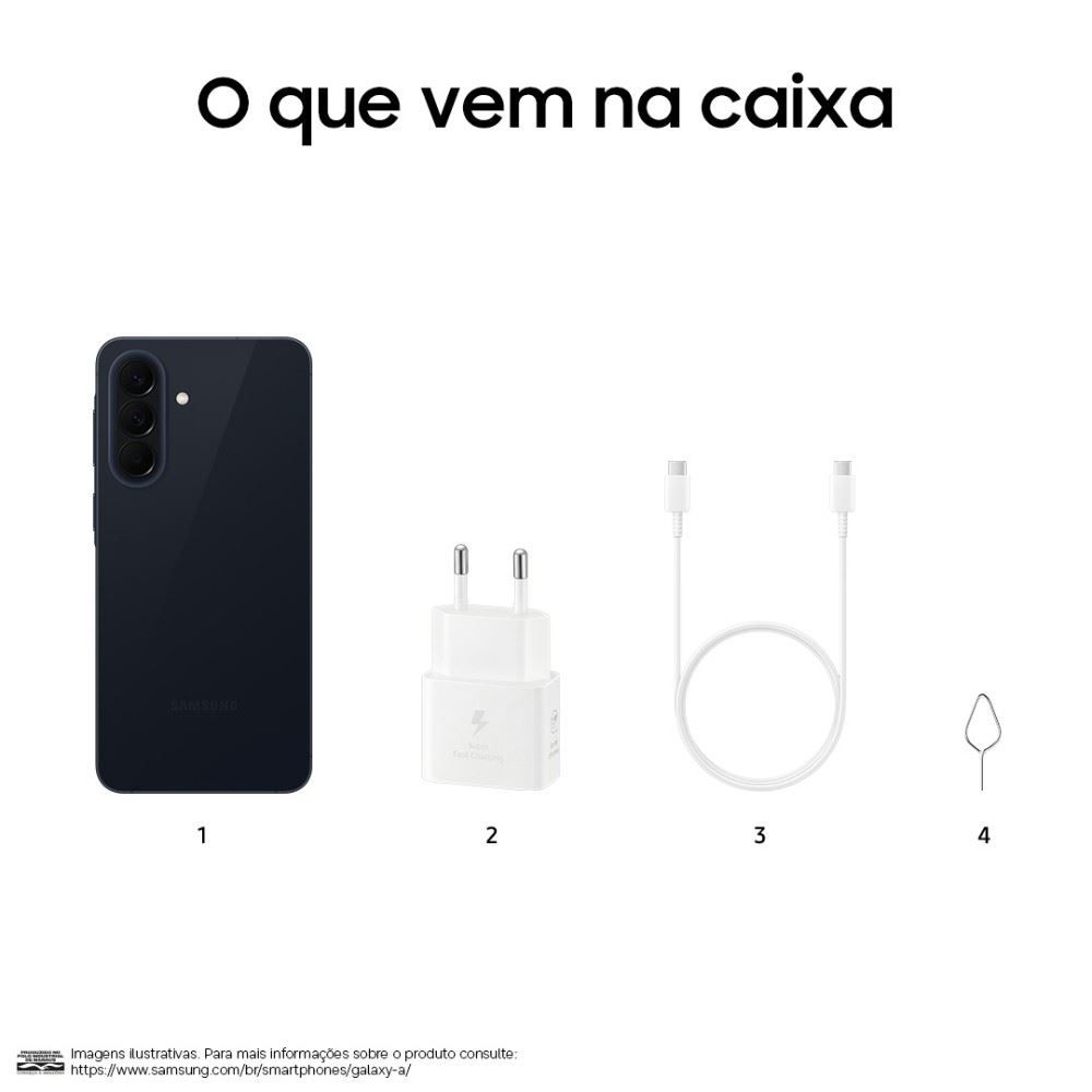 Celular Samsung Galaxy A57 5G 256Gb 8Gb Ram Recursos Ai Câmera 50Mp - Cinza