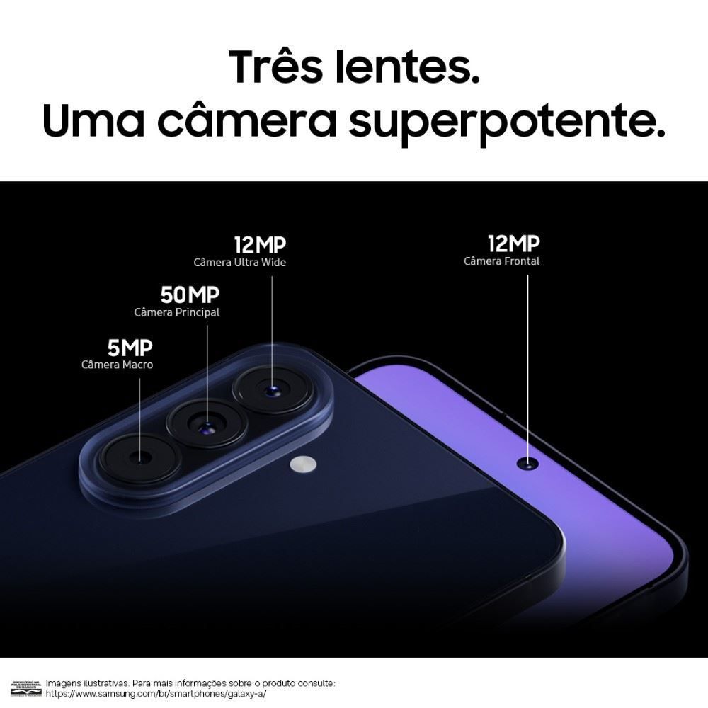 Celular Samsung Galaxy A57 5G 256Gb 8Gb Ram Recursos Ai Câmera 50Mp - Azul Escuro