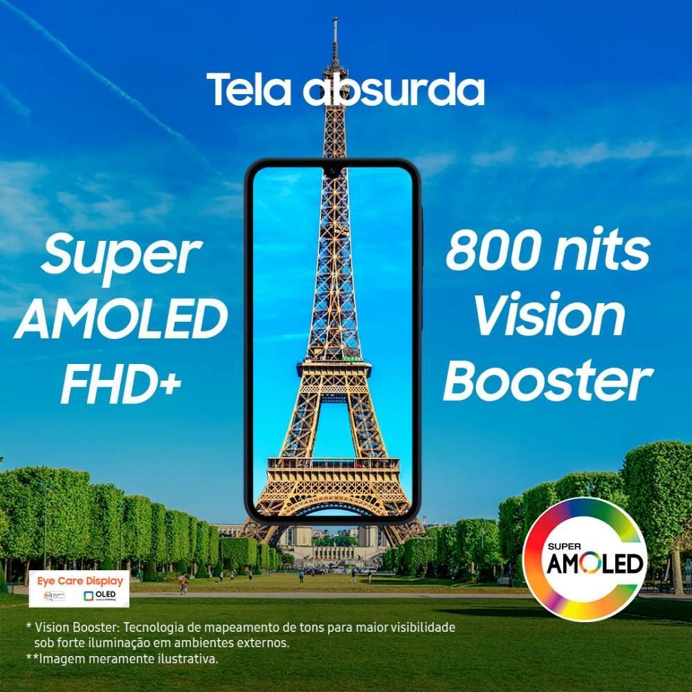 Celular Smartphone Galaxy A15 Lte 4G Octacore 4Gb Ram 128Gb - Azul claro