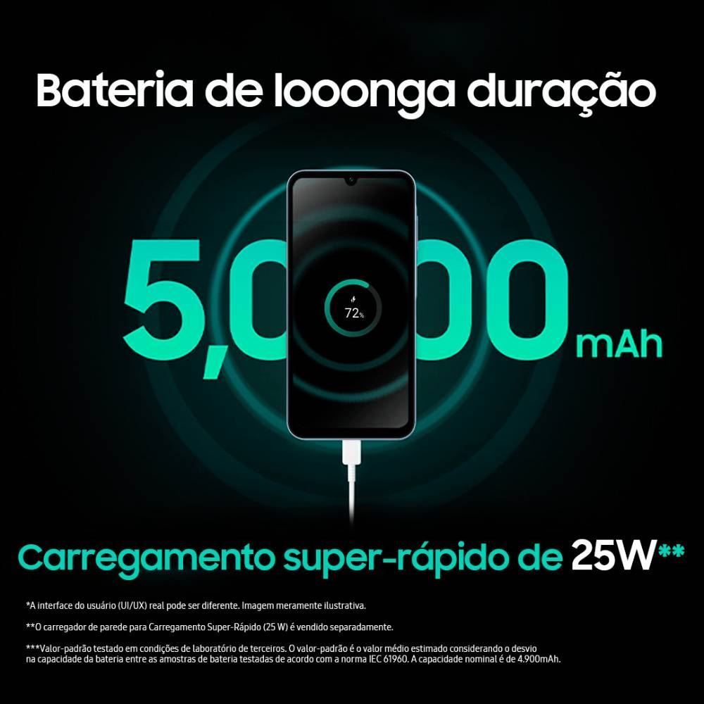 Celular Smartphone Galaxy A15 Lte 4G Octacore 4Gb Ram 128Gb - Azul claro