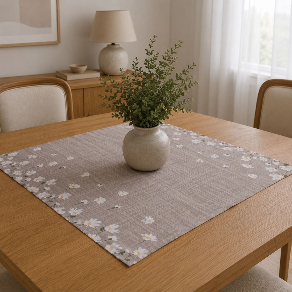 Centro de Mesa 75X75 cm Havan Casa - Margaridas
