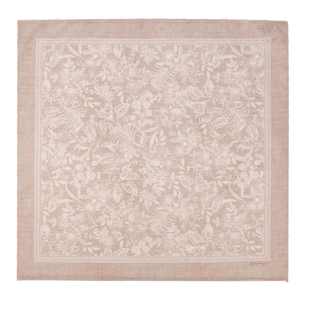 Centro de Mesa 78X78 cm Clean Renova Dohler - Alana Bege