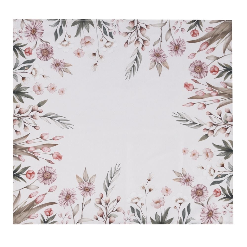 Centro de Mesa 78X78 cm Clean Renova Dohler - Flores Salmão