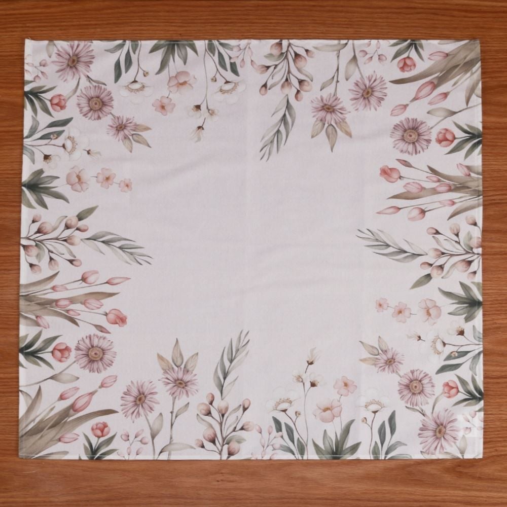 Centro de Mesa 78X78 cm Clean Renova Dohler - Flores Salmão