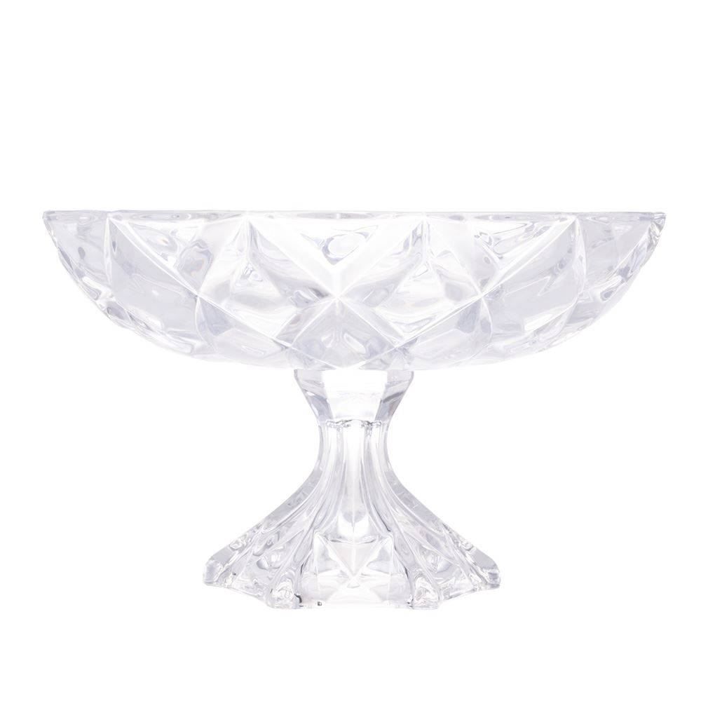 Centro de Mesa com Pé Lyor Deli 32,5Cm - Cristal
