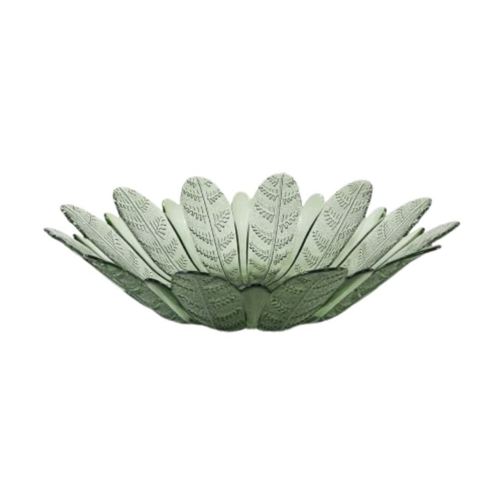 Centro de Mesa Folhas Verde Vitazza 39Cm - Vidro