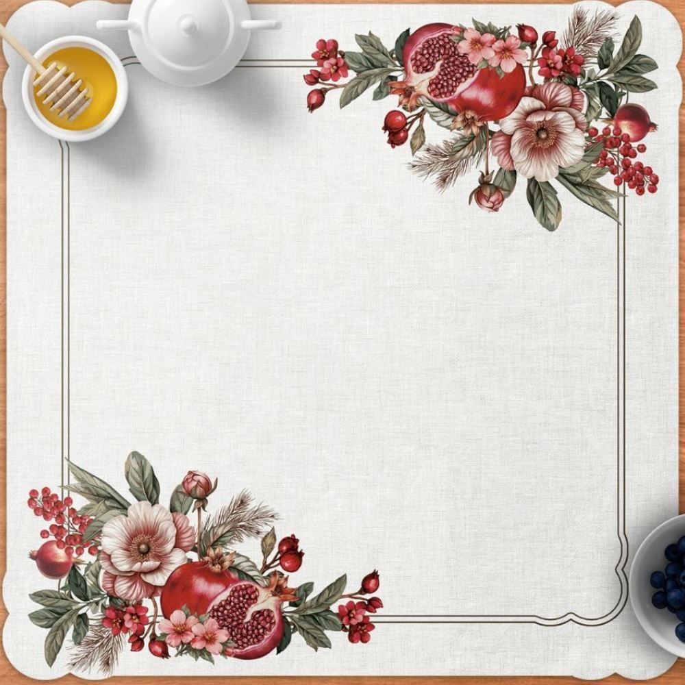 Centro de Mesa Viena 65Cm X 65Cm Havan Casa - Romã