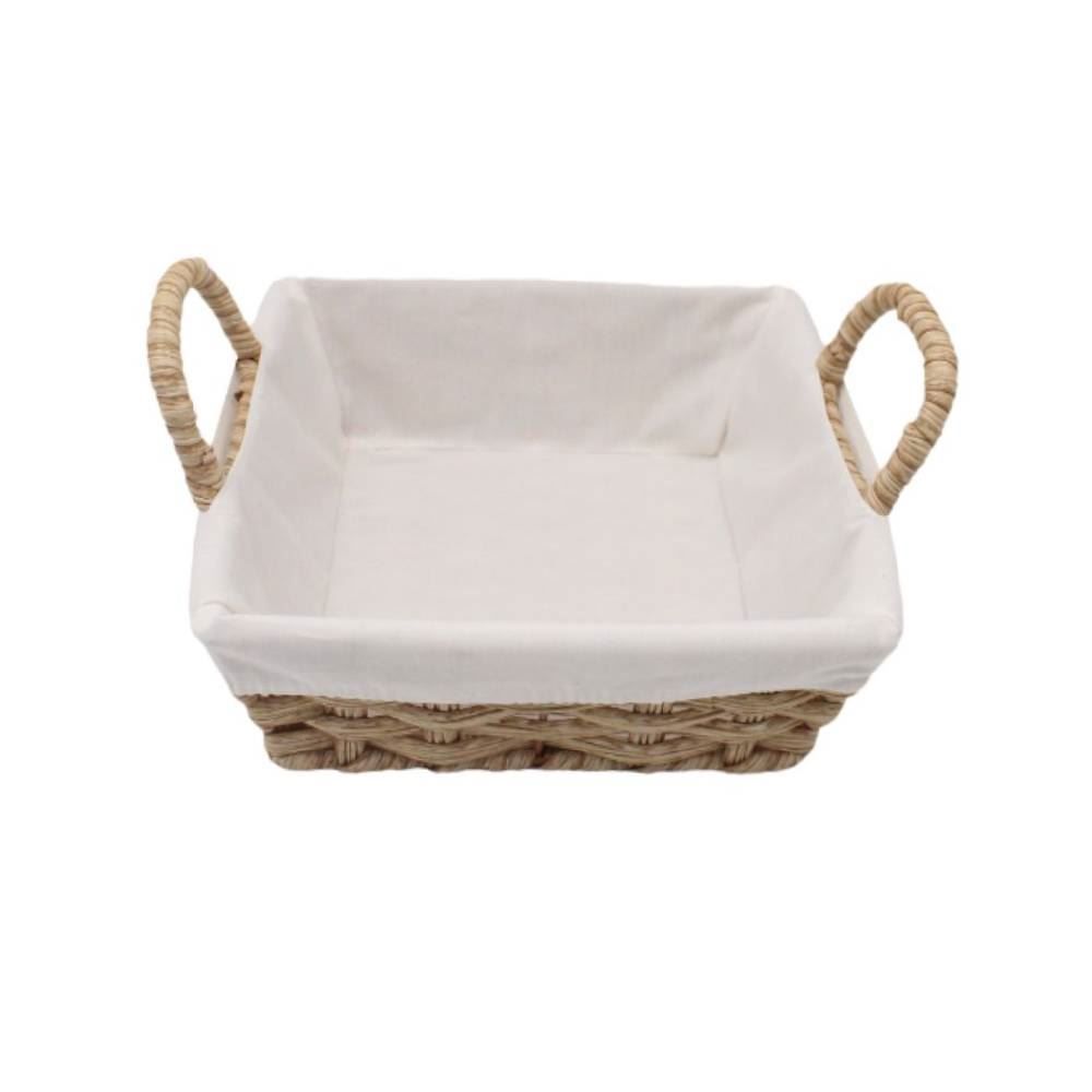 Cesta De Pão Quadrada Havan Casa 20Cm - Tecido Natural