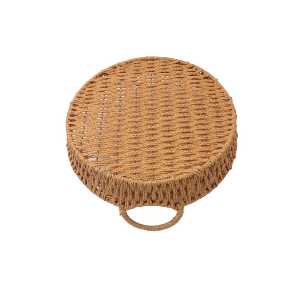 Cesta Redonda Com Alça Havan Casa 29Cm - Natural