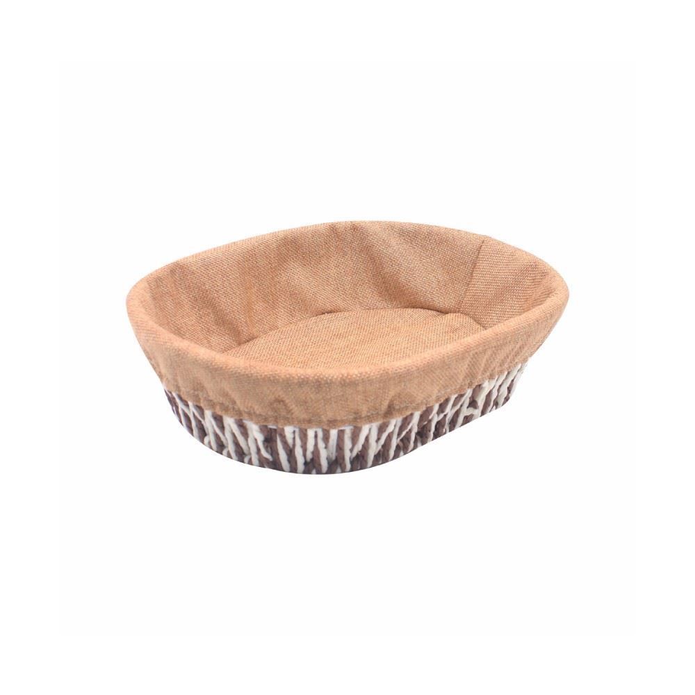 Cesto Oval Com Forro Havan Casa 26 Cm - Natural