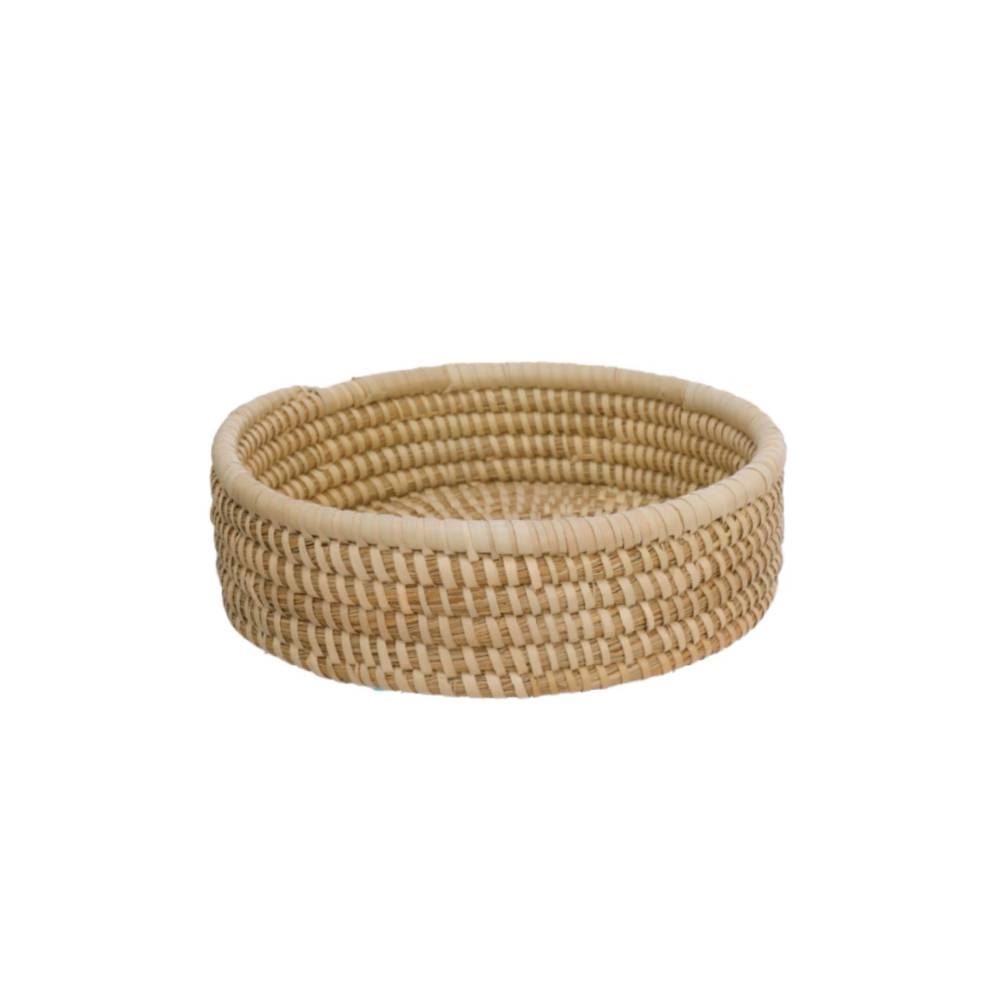 Cesto Redondo Palmar Pequeno Hauskraft 22 Cm - Natural