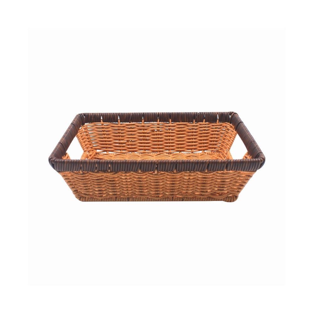 Cesto Retangular Com Alça Havan Casa 24 Cm - Natural