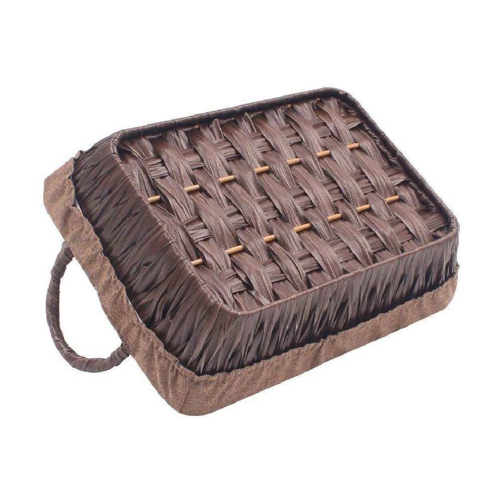 Cesto Retangular Com Alça Havan Casa 32Cm - Marrom
