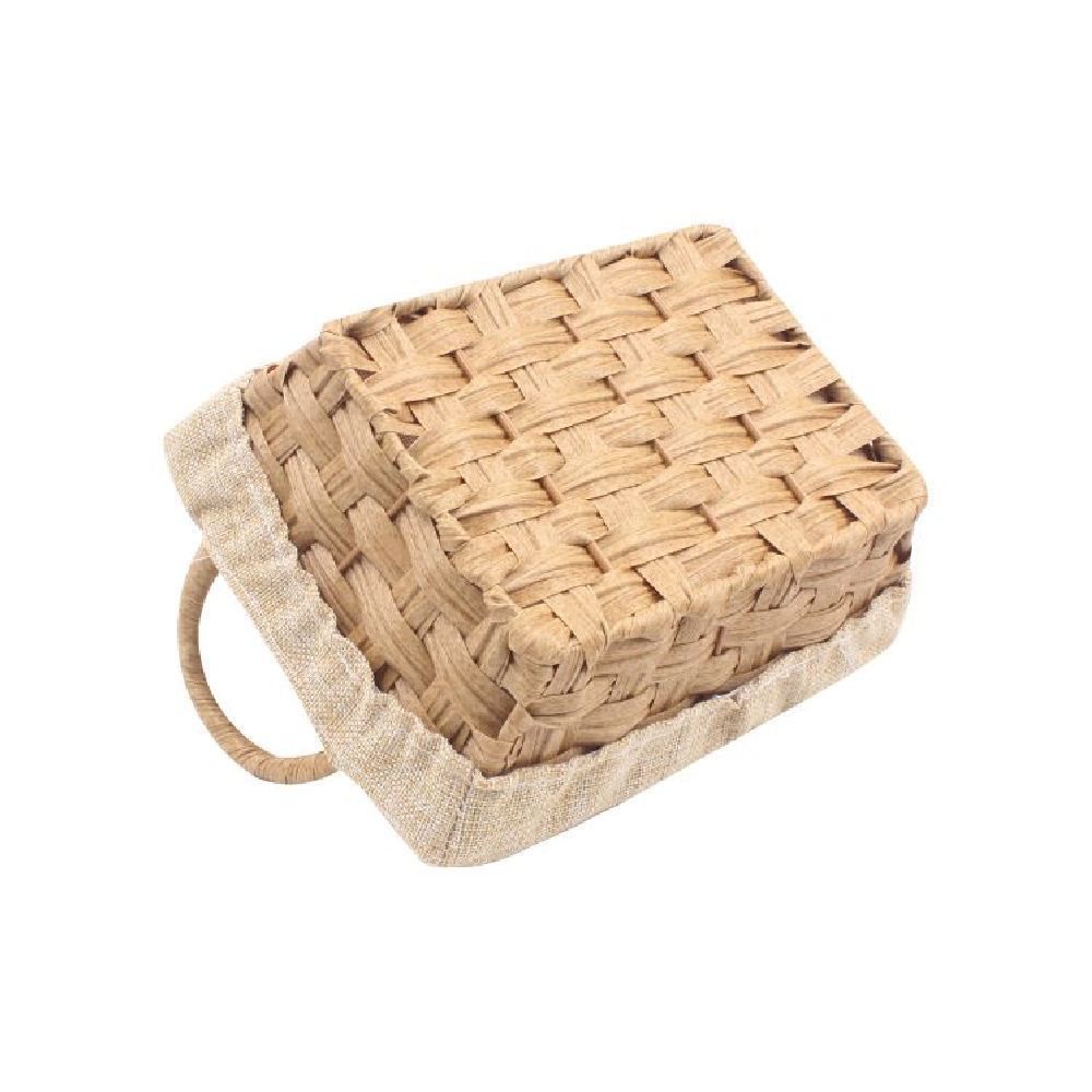 Cesto Retangular Com Forro Havan Casa 27Cm - Natural