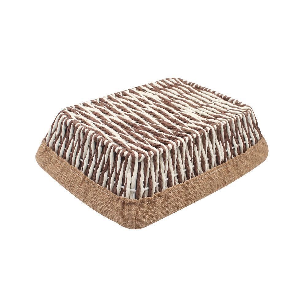 Cesto Retangular Com Forro Havan Casa 28 Cm - Natural
