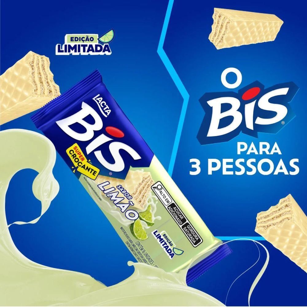 Chocolate Bis Limão Lacta - 100,8g