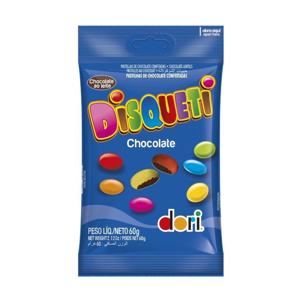 Chocolate Disqueti  Ao Leite Dori - 60g