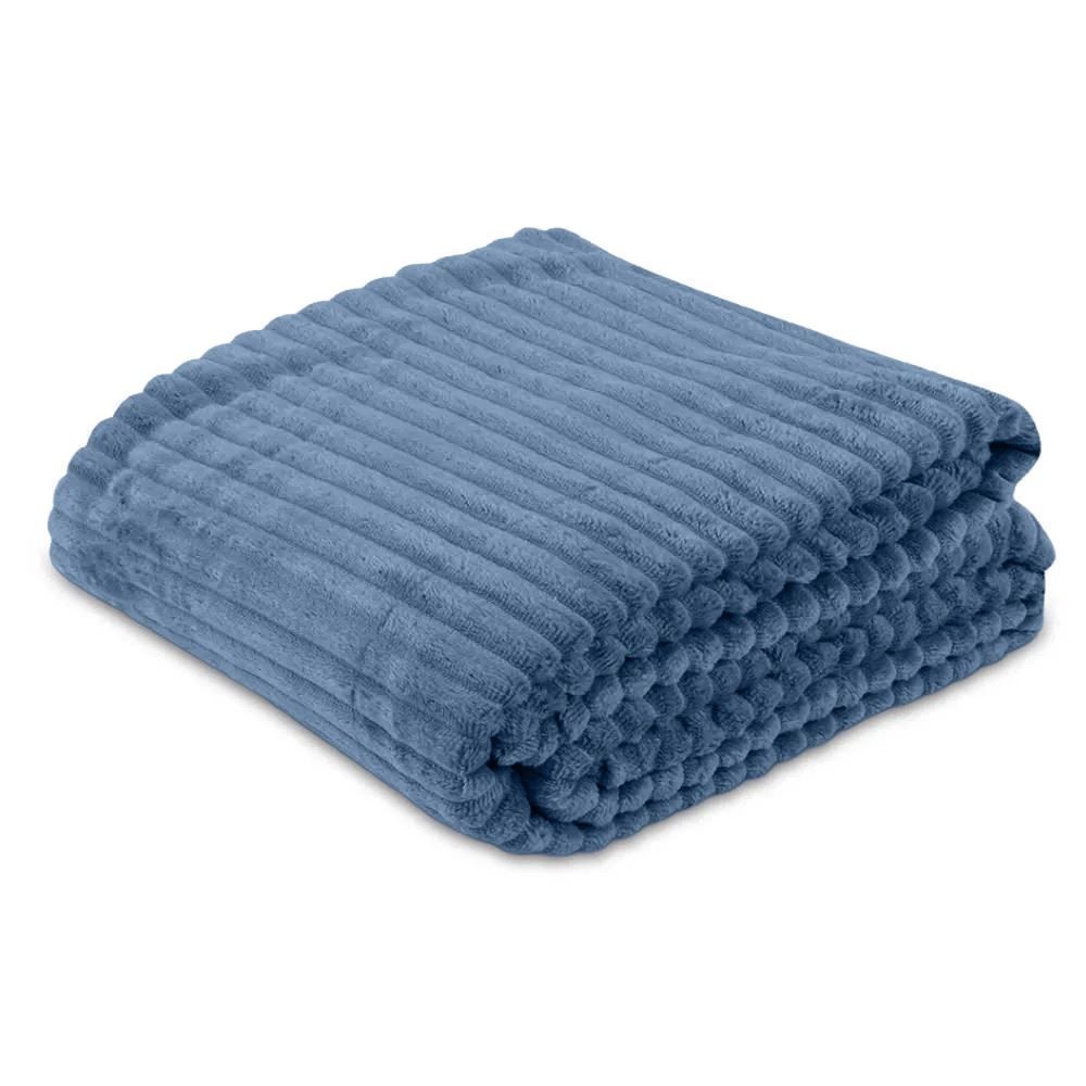 Cobertor Casal Montreal Havan Casa - Azul Jeans