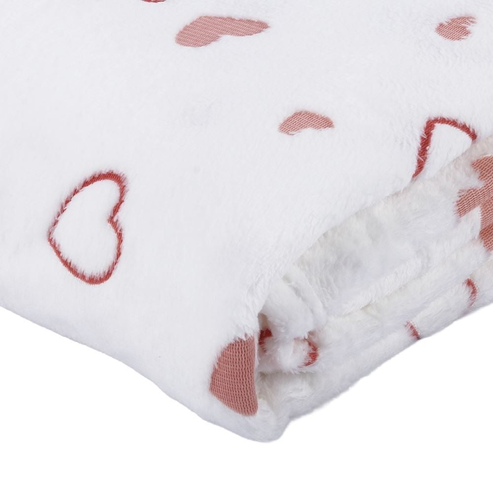 Cobertor Casal Lumini Microfibra 3D Havan Casa - Corações Rosa