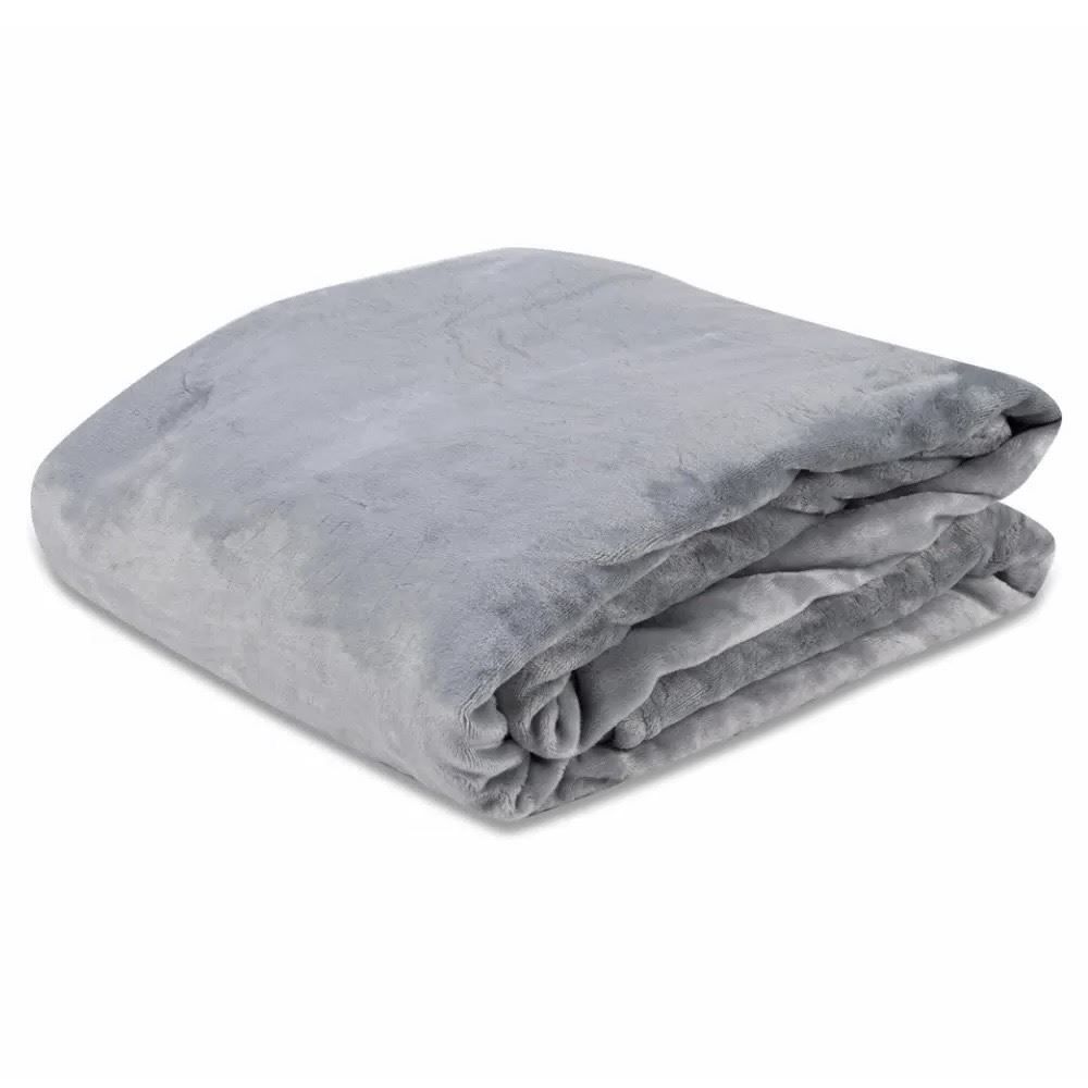 Cobertor Casal Microfibra Neo Clássico Camesa - Cinza Claro