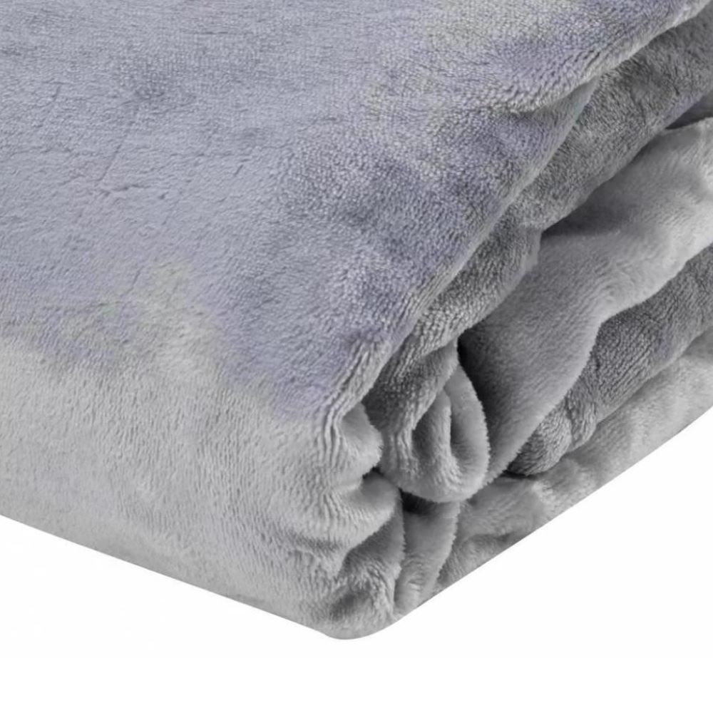 Cobertor Casal Microfibra Neo Clássico Camesa - Cinza Claro