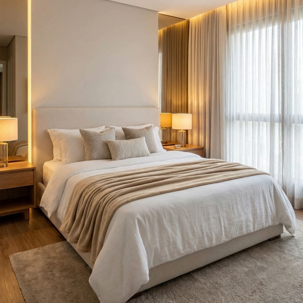 Cobertor Casal Microfibra Paris Havan Casa - Bege
