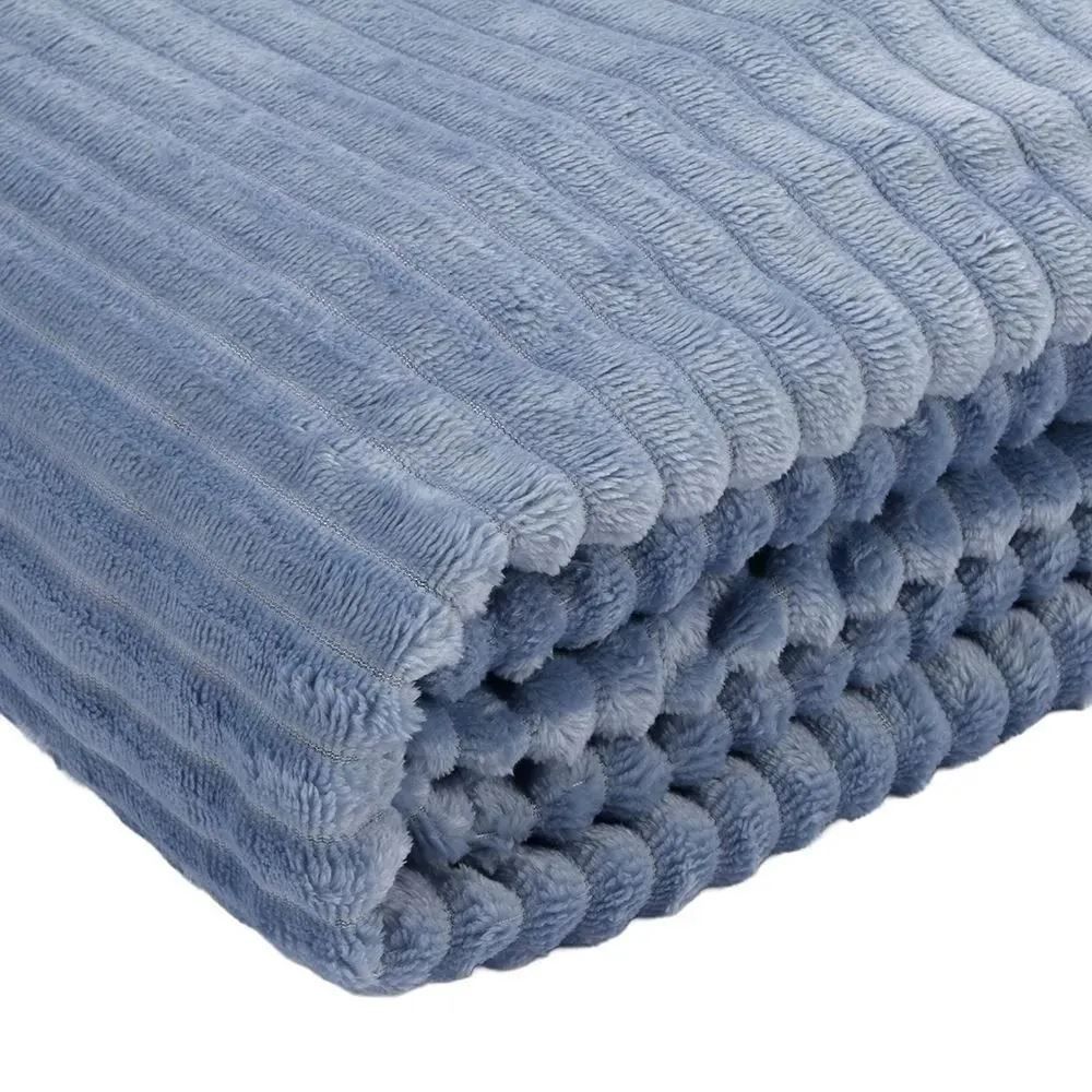 Cobertor Casal Montreal Havan Casa 1,80M X 2,20Ml - Azul Névoa