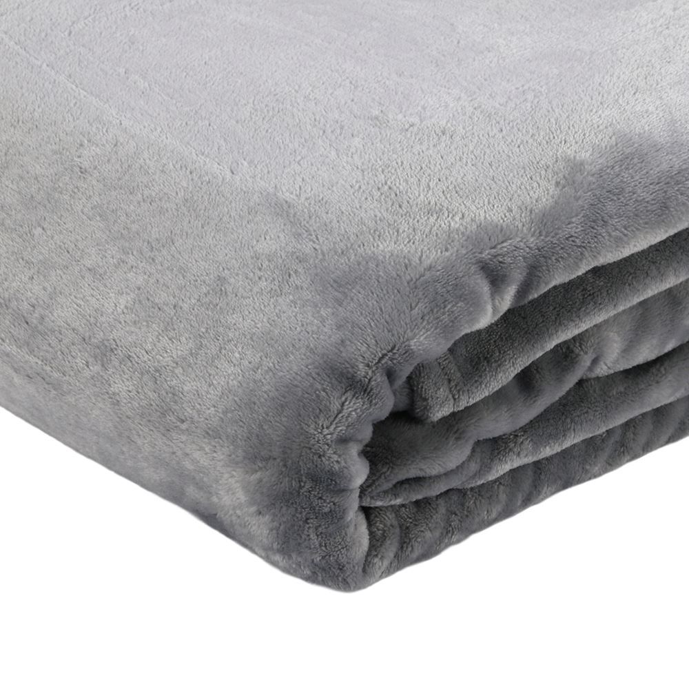 Cobertor Casal Neo Velour Camesa - Cinza