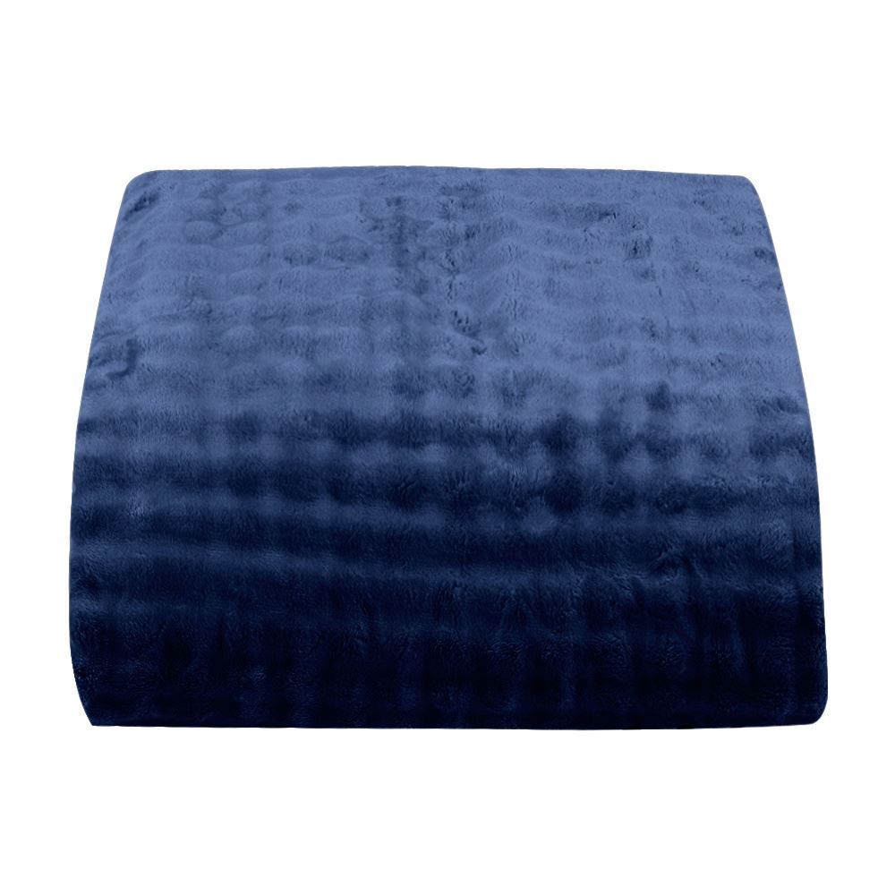 Cobertor Casal Requinte Sherpa Havan Casa - Midnight Blue