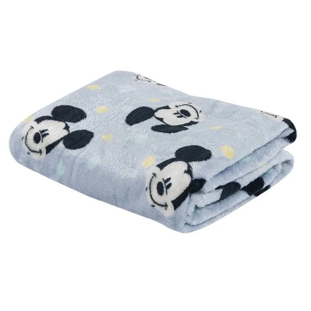 Cobertor Infantil Bebê 100% Poliéster Disney - Azul Escuro