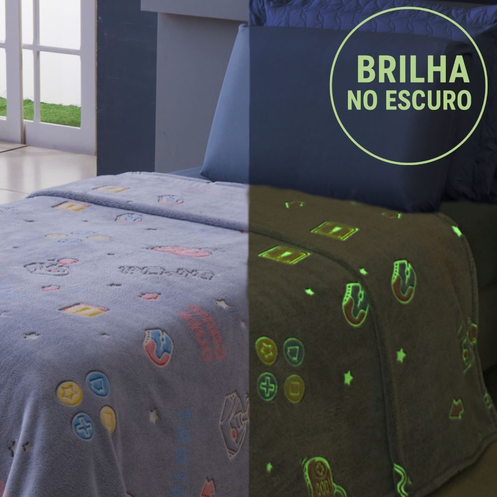 Cobertor Infantil Mágico Encantos Brilha No Escuro - Play
