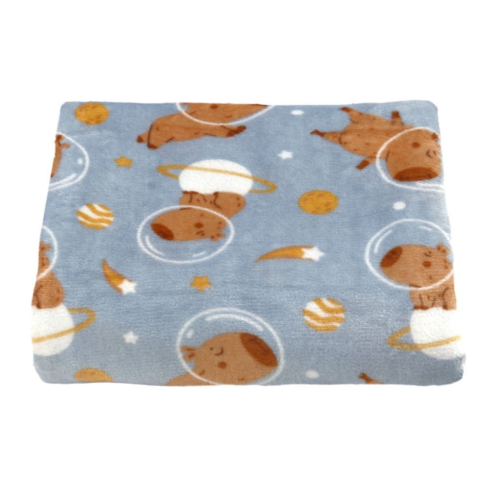 Cobertor Infantil Solteiro Lumini Havan Kids - Capivara Astronauta