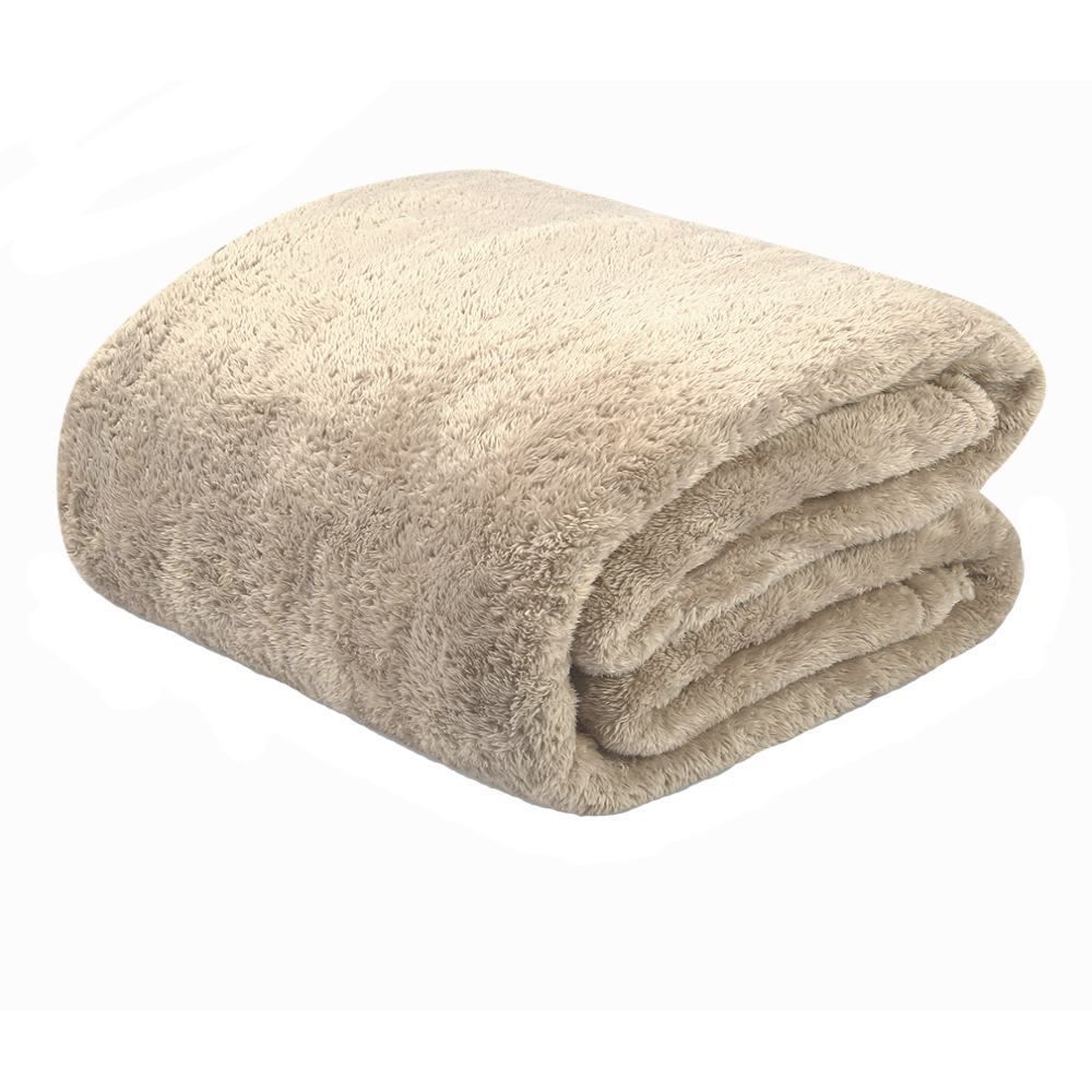 Cobertor King Lyon Comfort Sherpa Havan Casa - Bege