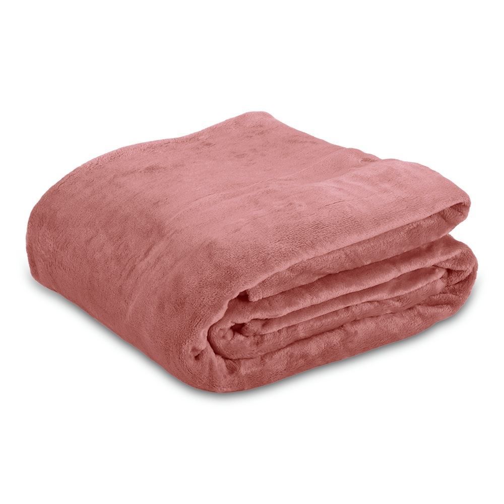 Cobertor King Premier Liso 100% Poliéster Havan Casa - Rosa