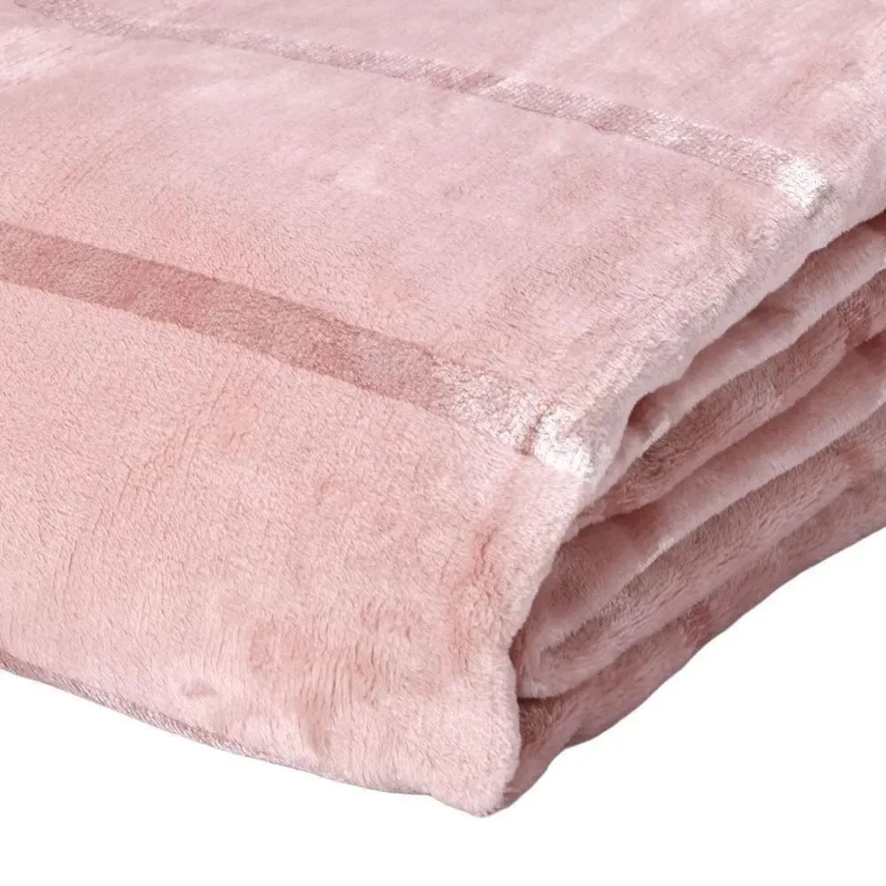 Cobertor Queen 100% Poliéster Elegance Havan Casa - Rosa Pétala