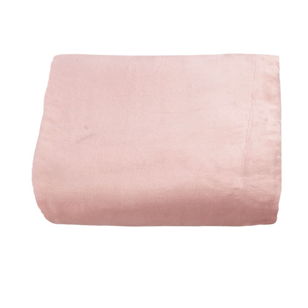 Cobertor Queen Neo Velour Camesa - Rosa