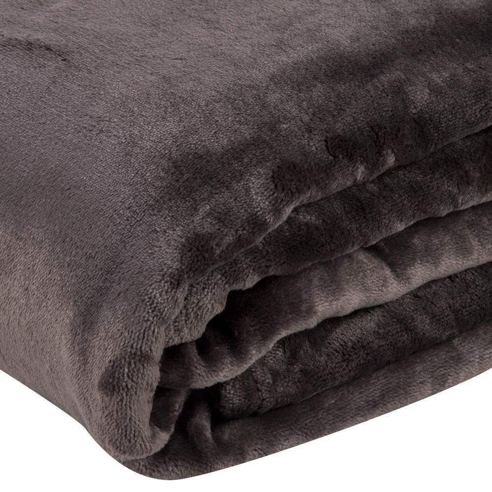 Cobertor Queen Neo Velour Camesa - Marrom