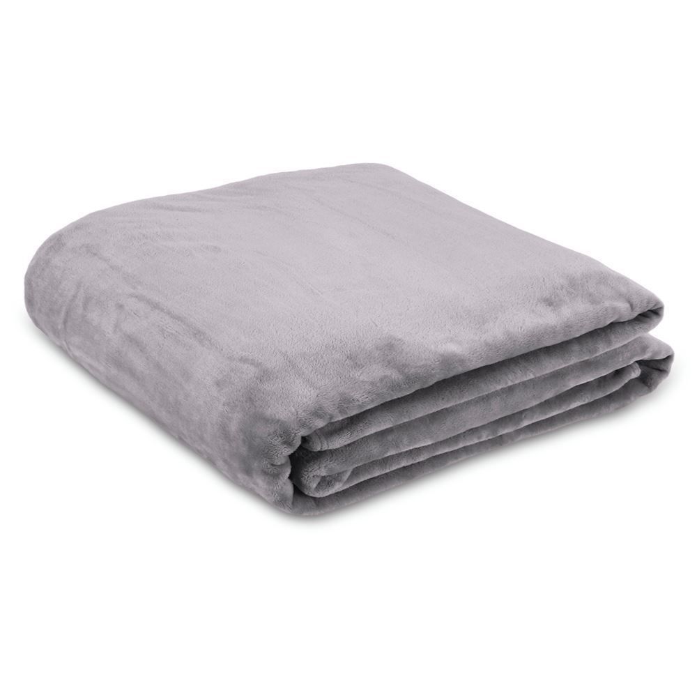 Cobertor Queen Neo Velour Camesa - Cinza