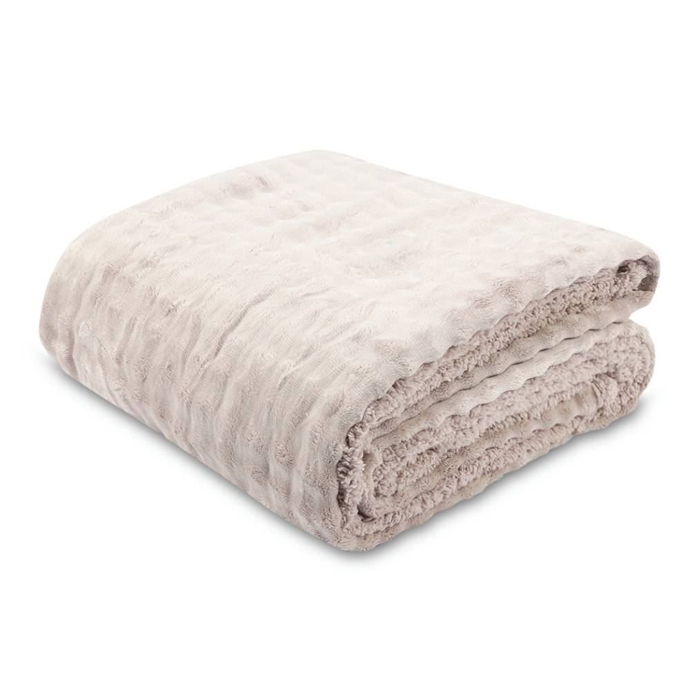 Cobertor Queen Requinte Color Sherpa Havan Casa - Bege