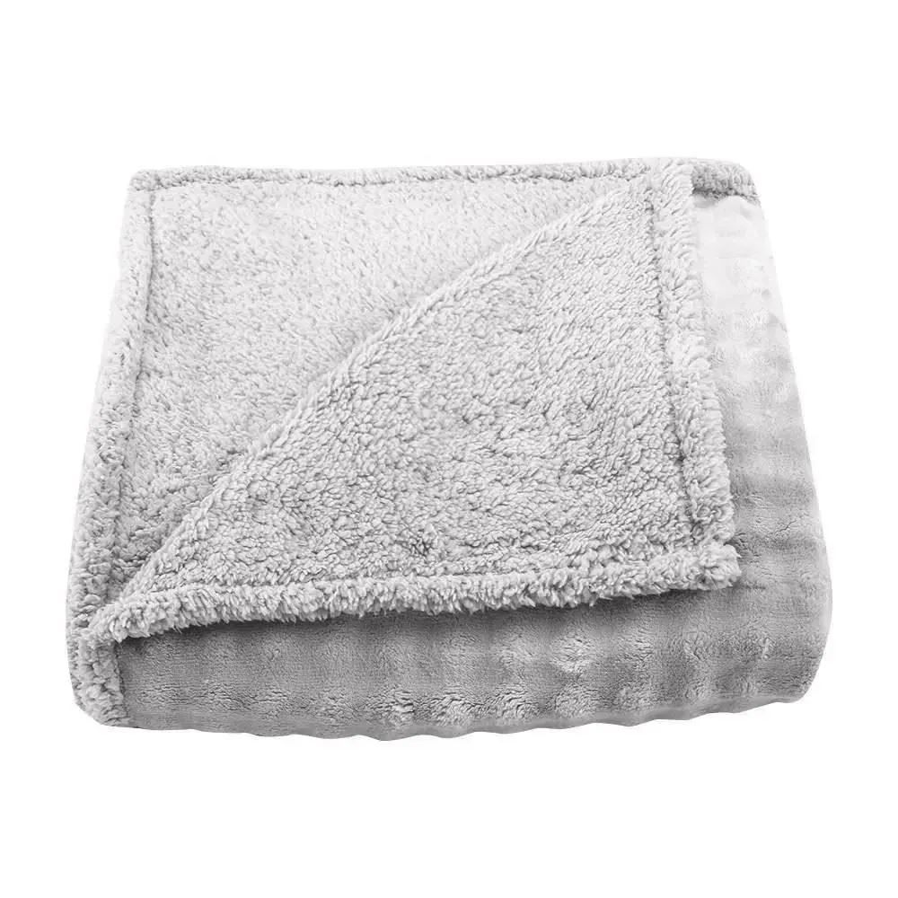Cobertor Requinte Queen Sherpa Havan Casa - Ice